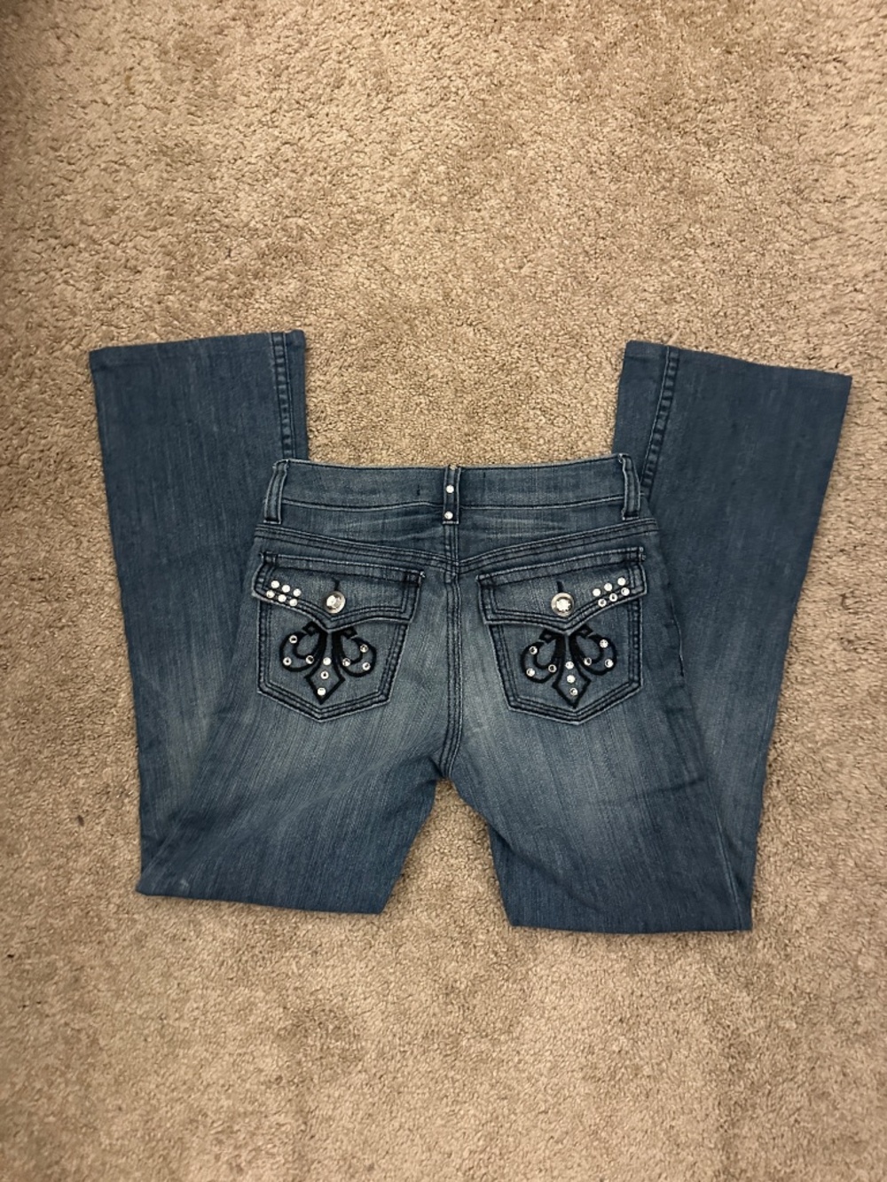 Y2K Rhinestone Bootcut Jeans - Picture 5 of 7